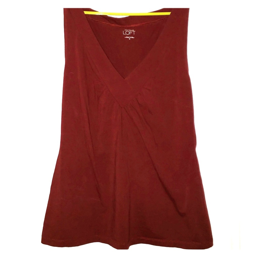Burgandy tank top